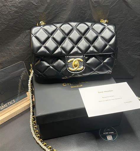 chanel cosmetic pouch price|chanel makeup bag free gift.